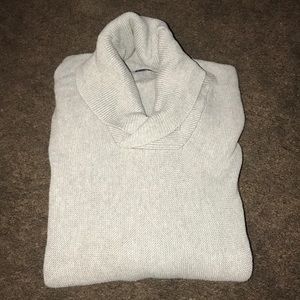 Women’s grey turtleneck sweater